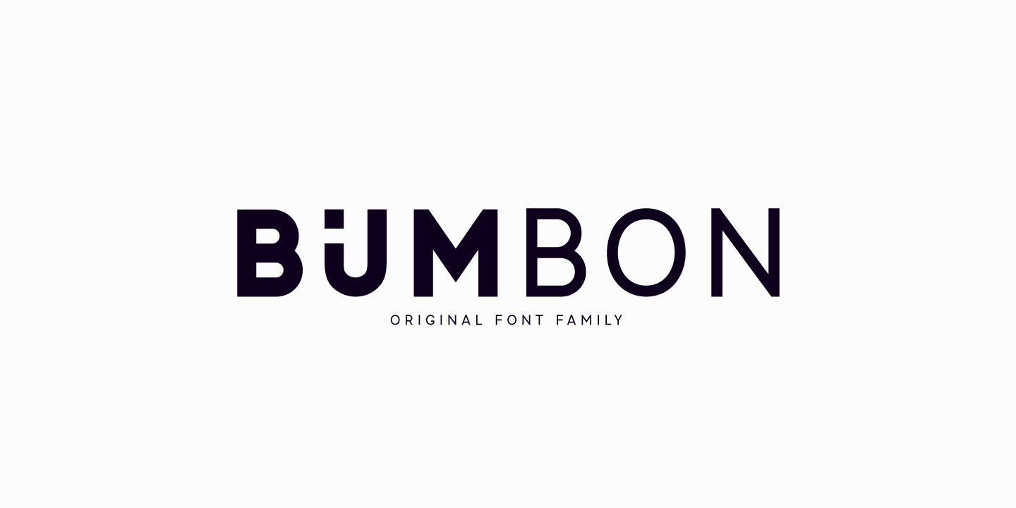 Пример шрифта Bumbon #1